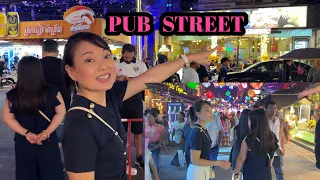 CAMBODIA TRIP 2024 🇰🇭 ( EP #9 ) , PUB STREET  ||  ផ្សាររាត្រីនៅសៀមរាប ។