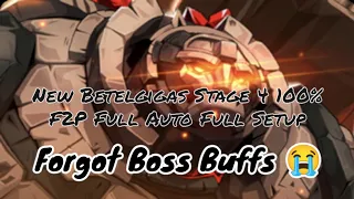 New Betelgigas Stage 4 - Forgot Boss Buffs - 100% F2P Full Auto Full Setup - Black Clover M