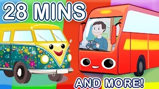 Wheels On The Bus + More Kids' Songs! | 28 Minutes Nursery Rhymes Compilation