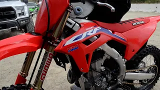 Honda 2021 450R TEST- TRACKSIDE SELF ADJUSTMENTS