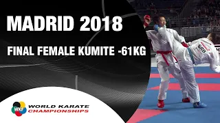 GOLD MEDAL. Prekovic (SRB) vs Xiaoyan (CHN). 2018 World Championships | WORLD KARATE FEDERATION