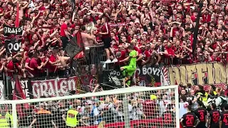 Ultras bekommen die Schale | Meisterfeier 🏆 Leverkusen - Augsburg Bundesliga 🇩🇪 34. Spieltag