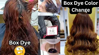 Box Dye Black Coating Remove || Color Change in Box Dye Metalic Dye Coated Hair || Salonfact