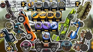 Hill Climb Racing 2 All Vehicles With MAX Tuning Parts