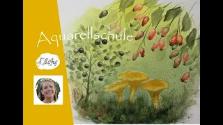 Wichtige Aquarelltechniken für Anfänger: Herbstzeit watercolor