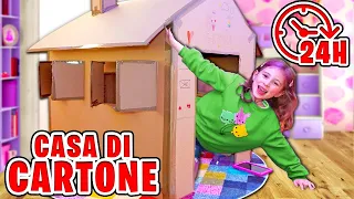 GIORGIA PASSA 24 ORE NELLA NUOVA CASA DI CARTONE! *Challenge!*