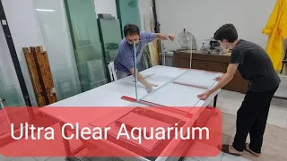 Much Clearer and Beautiful Glass - FULL ULTRA CLEAR SUPER AQUARIUM WITH SUMP #aquarium #fishtank