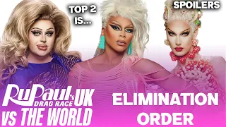 UK Vs The World S2 *FINAL* Elimination Order & TOP 2 - RuPaul's Drag Race Spoilers