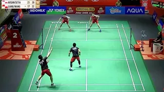 Indonesia open 2024 : AHSAN/SETIAWAN ( INA) VS LIANG/WANG ( CHN)