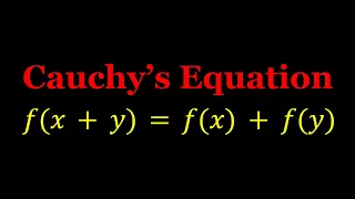 Solving Cauchy's Functional Equation When f is Differentiable