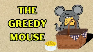 Listen English through stories🌟| The Greedy Mouse Story 🐭  English Listening Practice