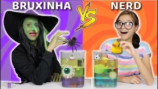 DESAFIO BOIA OU AFUNDA NA ESCOLA!! Experimento de Ciências! BRUXINHA VS NERD