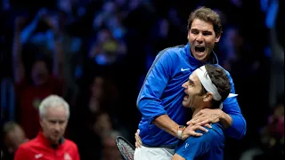 The day when Roger Federer and Nadal played together (doubles) |  Laver Cup 2019 Full Highlights