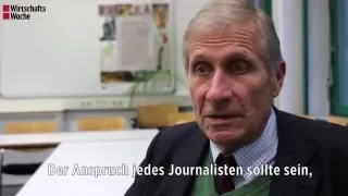 WiWo trifft Ulrich Wickert: 3 Fragen zu Flüchtlingen, Tabuthemen und Journalisten