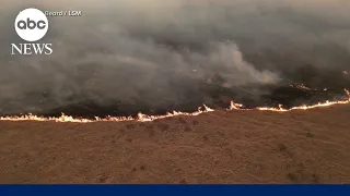 Fire emergency in Texas as wildfires scorch parts of the southern plains