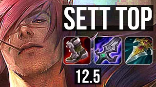 SETT vs AKSHAN (TOP) | 8 solo kills, 1300+ games, 1.4M mastery | NA Diamond | 12.5