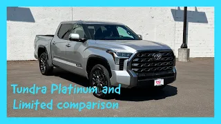 Tundra Platinum and Limited comparison.