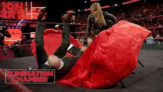 Ronda Rousey puts Triple H through a table at her contract signing: WWE Elimination Chamber 2018