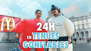 ON PASSE LA JOURNÉE EN TENUES GONFLABLES feat. Johan Papz || Léna Situations