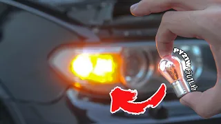 Замена лампы в переднем фонаре указателя поворота BMW X5 E53 DIY bulb replacement