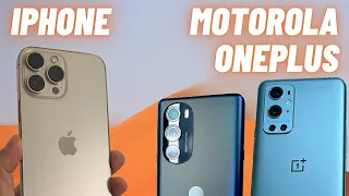 Oneplus 9 Pro ( 11.2.10.10) , Motorola Edge X30 and Iphone 13 Pro Max Detail Photo Comparison