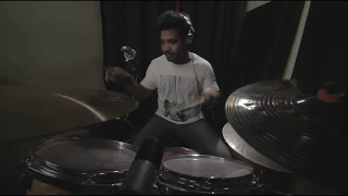 Simanta Choudhury drum students Nipon Das - Creed "One Last Breath" Drum Cover