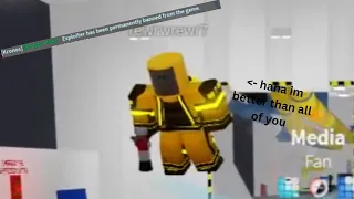 I found a exploiter in Roblox pinewood computer core