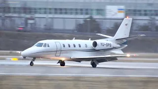 Air Pink Cessna 560XL Citation XLS YU-SPB arrival at Munich Airport