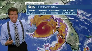 Idalia continues to strengthen; forecast to be “extremely dangerous” Category 4 at landfall