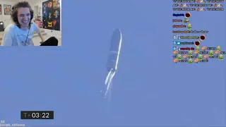 xQcOW Reacts to Starship | SN9 | High-Altitude Flight Test | WITH CHAT