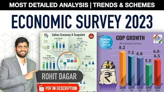 Economic Survey 2023 Explained in Detail | Critical Analysis | Schemes & Trends | Rohit Dagar