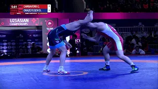 Round 5 FS - 86 kg: G. GANBAATAR (MGL) v. D. ORAZGYLYJOV (TKM)