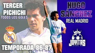 TODOS los goles de HUGO SÁNCHEZ con el REAL MADRID Temporada 1986-87 | Tercer Pichichi