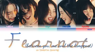 LE SSERAFIM (르세라핌) - Fearnot/피어나 (Between you, me and the lamppost) Lyrics (Color Coded Han/Rom/Eng)