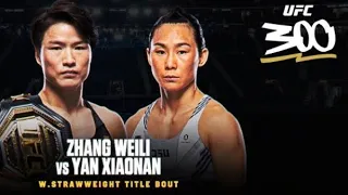 Zhang vs Yan official for UFC 300