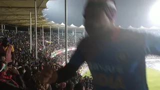 40000 people singing "Maa Tujhe Salaam" at Barshapara Stadium...India vsSri Lanka T20