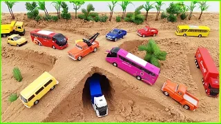 Excavator, Trucks, Tractors, Cars, Bus, Video for kids