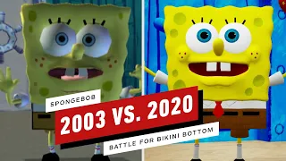 SpongeBob: Battle for Bikini Bottom: 2003 vs. 2020 Graphics Comparison