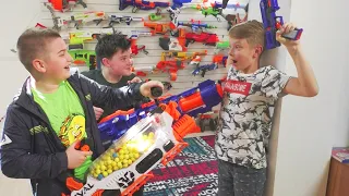 Брос Шоу ОСТАЛИСЬ БЕЗ Нёрфов. Крутая NERF ИГРА / Кириешка