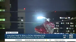 Danger of Mylar balloons around power lines