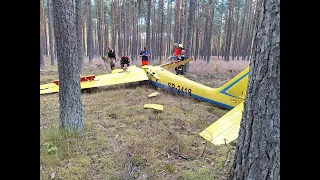 Tragedia w Borsku. Zginął pilot szybowca