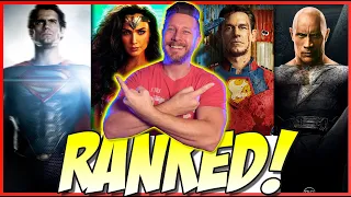 All 13 DCEU Movie & Series Ranked (w/ Peacemaker & Black Adam)