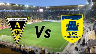 Halbfinale- FVM Pokal Alemannia Aachen gegen 1.FC Düren im Tivoli Stadion Aachen