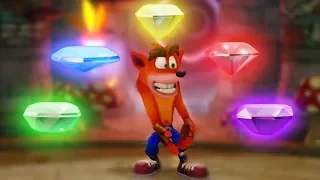 Crash Bandicoot 2: N. Sane Trilogy - All Color Gems | 1080p 60fps