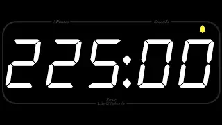 225 MINUTE - TIMER & ALARM - 1080p - COUNTDOWN