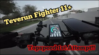 TEVERUN FIGHTER 11 | TOPSPEED Attempt 😎😎#escooter  #electricscooter | DJI Action 3 Raw Footage