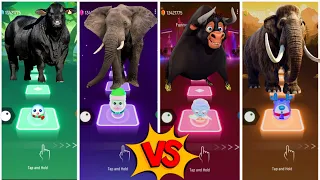 Funny Bull🆚Funny Elephant🆚Funny Ferdinand🆚Funny Mammoth💫Lets See Who Is Best?#coffindance