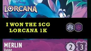 I WON THE SCG 1k l Disney Lorcana l 🟣⚪ VERSUS 🔴🔵 | Hardcore Pixelborn