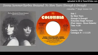 Donna Summer & Barbra Streisand -  No More Tears (Enough Is Enough) (Columbia Single Version)