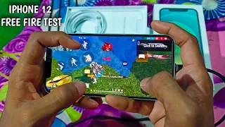 iPhone 12 Unboxing and Free Fire gaming test⚡️ || 3 finger crazy costom HUD